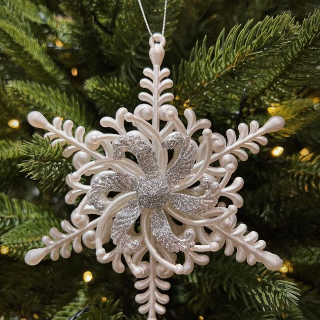 Dây trang trí hoa tuyết 