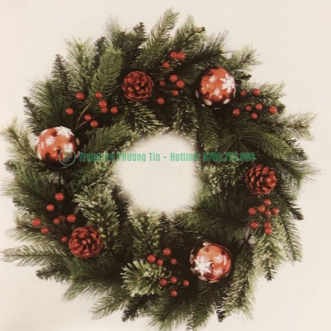 Vòng hoa trang trí Giáng Sinh