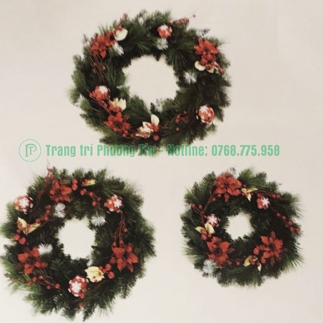 Vòng hoa trang trí Giáng Sinh