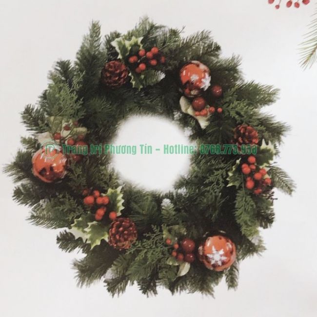 Vòng hoa trang trí Giáng Sinh
