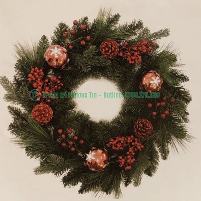 Vòng hoa trang trí Giáng Sinh