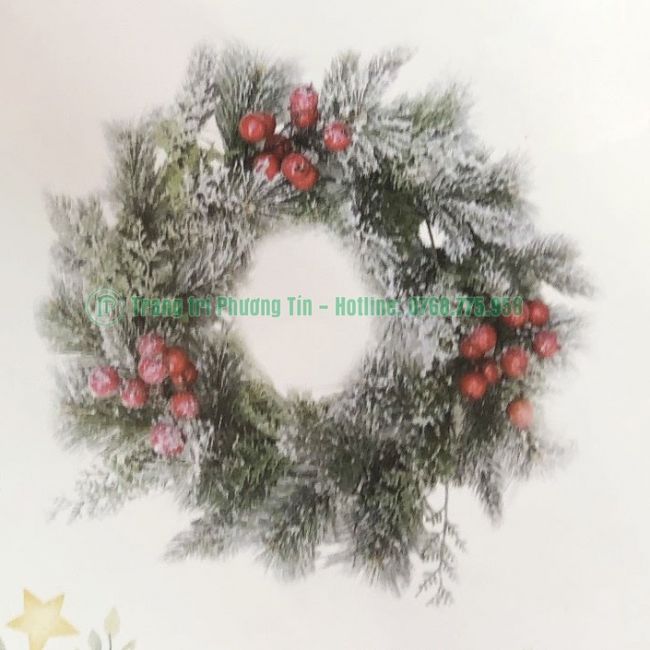 Vòng hoa trang trí Giáng Sinh