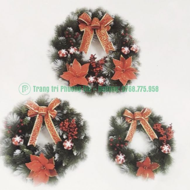 Vòng hoa trang trí Giáng Sinh