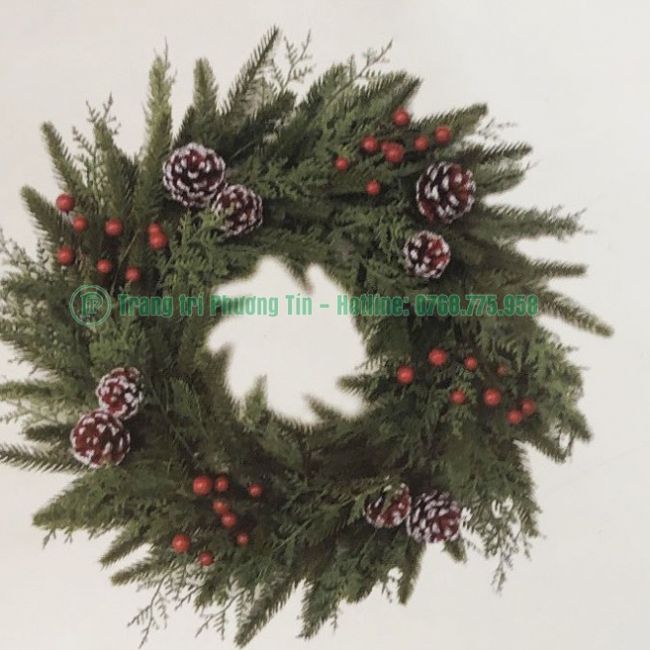 Vòng hoa trang trí Giáng Sinh