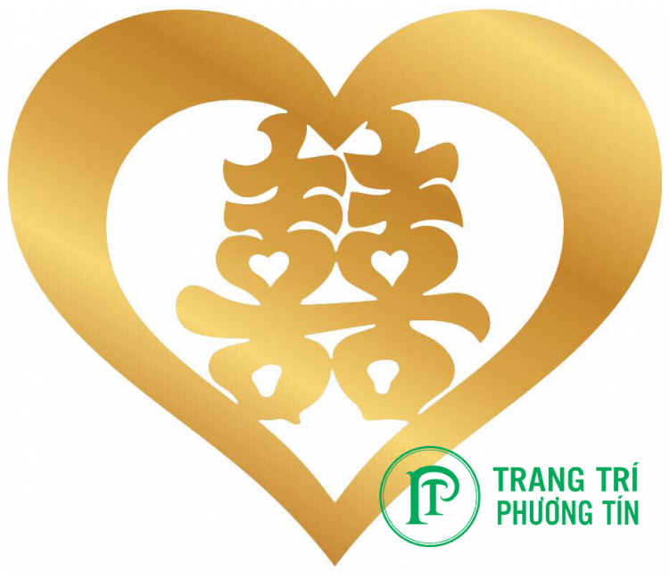 Chữ Song Hỷ trái tim