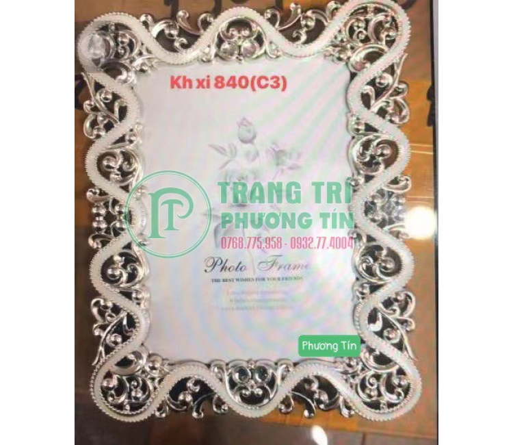 Khung xi trang trí bo góc