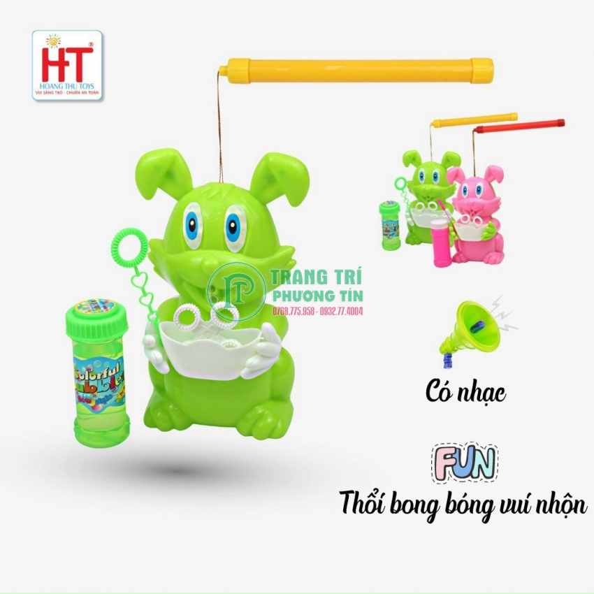 Lồng đèn pin nhạc thỏ xanh