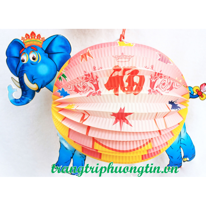 Lồng đèn giấy xếp Voi con