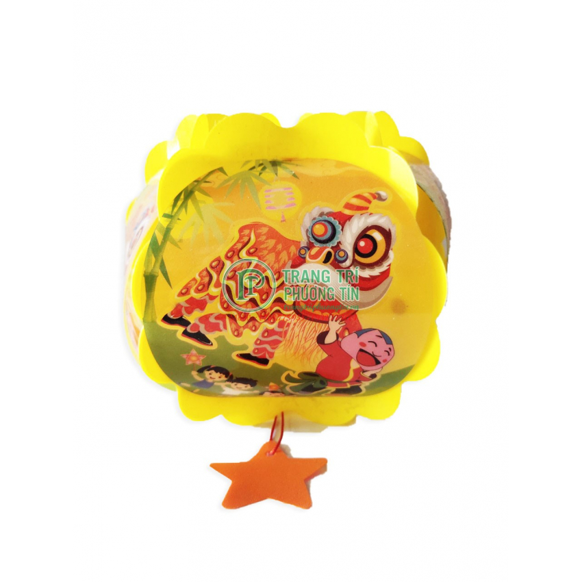 Lồng đèn trung thu nhựa tròn múa Lân