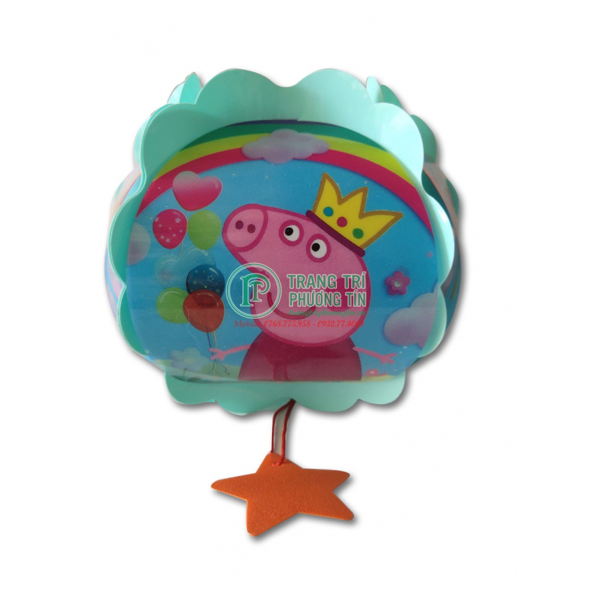 Lồng đèn trung thu nhựa tròn Pink