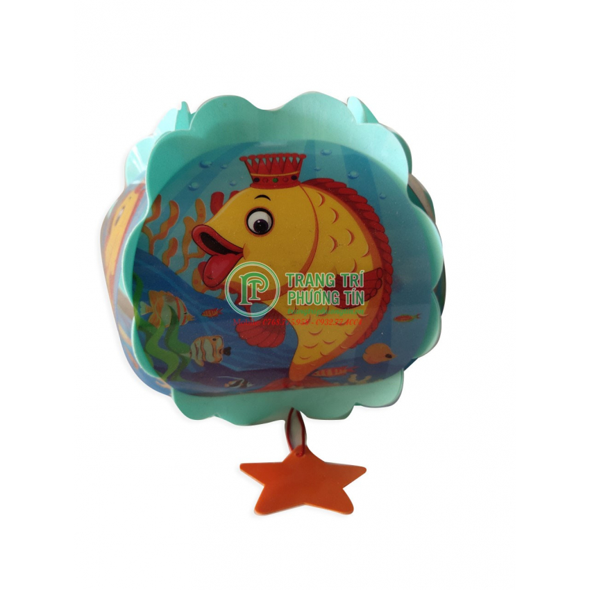Lồng đèn trung thu nhựa tròn Cá vàng