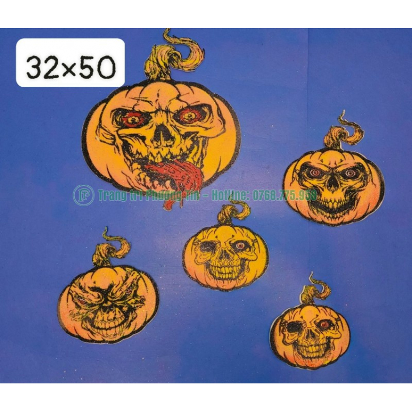 Miếng dán tường bí ngô