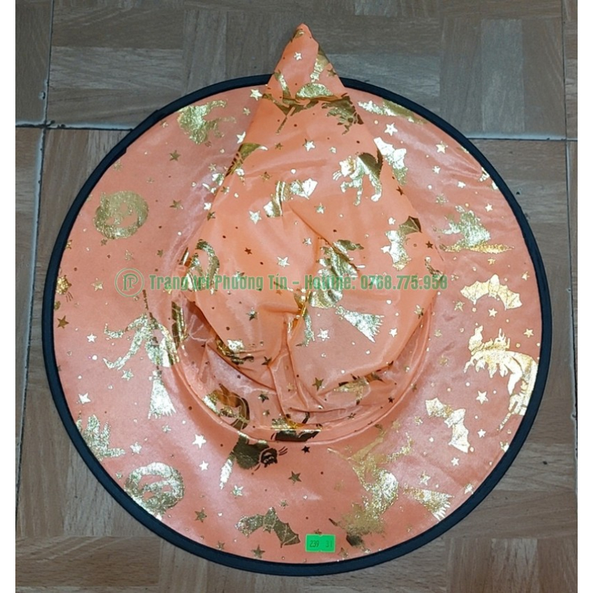 Nón phù thủy cam