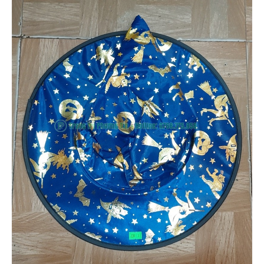 Nón phù thủy xanh dương nhạt