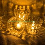 Cốc nến pha lê kim cương