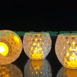 Nến pha lê điện tử tổ ong