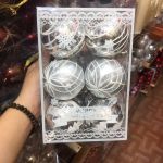 Set quả châu lớn màu bạc