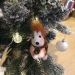 Sóc trang trí cây thông Noel