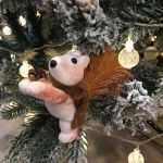 Sóc trang trí cây thông Noel