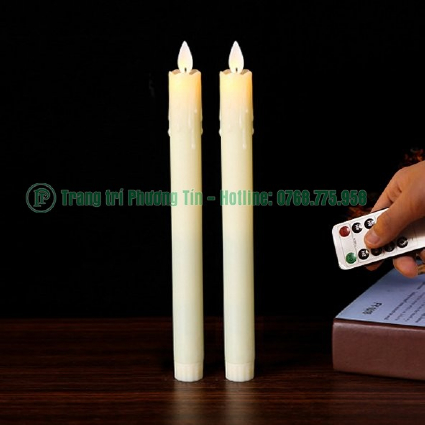 Nến cây điện tử sử dụng  điều khiển