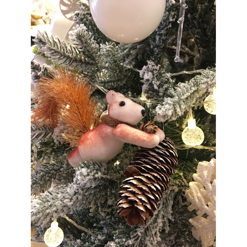 Sóc trang trí cây thông Noel